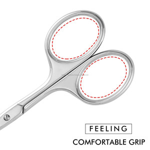 Multifunctional Stainless Steel Round Tip Small Nose Hair Facial <b>Beard</b> Mustache Trimming Eyebrow <b>Scissors</b> Makeup <b>Scissors</b> - Product Image 3