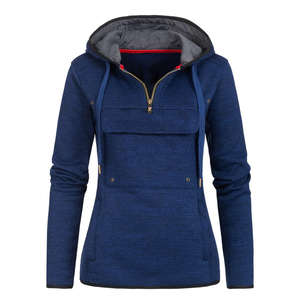 Chaqueta de Invierno de Venta Caliente al por Mayor, Chaqueta de Mujer Transpirable de Talla Grande con Cremallera Completa Personalizada, de Forro Polar de Manga Larga - Product Image 2