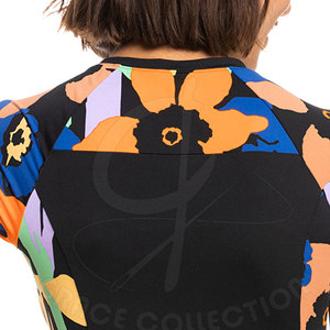 เสื้อกันผดผื่นแขนสั้น100% ผ้าโพลีเอสเตอร์สำหรับผู้หญิงผ้ายืดได้สำหรับโลโก้ออกแบบได้ตามต้องการ - Product Image 5