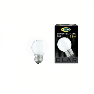 Bombilla Esférica Transparente Mate de 25W E27, Bombilla Esférica Enchufable - Product Image 2