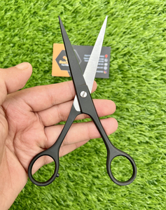 Usine En Gros 6 Pouces Professionnel En Acier Inoxydable Beauté Ciseaux Précis Sharp Moustaches Barbes Noir Ciseaux De Coupe De Cheveux - Product Image 1