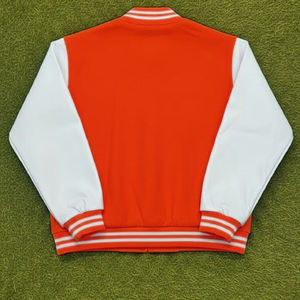Vestes universitaires en toile personnalisables pour hommes en gros 2025, devant montant, coupe-vent, veste de baseball pour hommes - Product Image 2