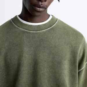 Sudadera moderna con efecto lavado ácido y construcción cómoda para un estilo urbano informal diario - Product Image 4