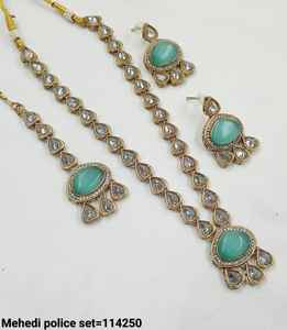 Glamorous Kundan Stone <b>Jewellery</b> <b>Set</b> For Weddings Parties Engagements Wholesale Womens Indian Wear Long <b>Jewellery</b> <b>Set</b> For Woman - Product Image 4