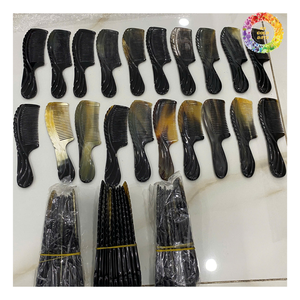 Peine de cuerno de búfalo de pájaro tallado a mano, peine de pelo de cuerno hecho a mano Natural, artesanía Vintage para mujeres elegantes con estilo al mejor precio - Product Image 4