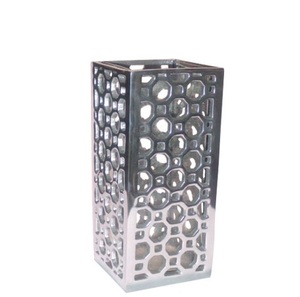 Último diseño elegante, jarrones de Metal de aluminio de calidad superior, centro de mesa moderno para sala de estar para decoración del hogar de lujo, soportes de flores - Product Image 3