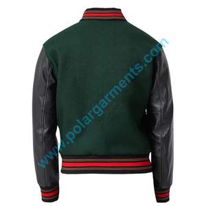 Veste universitaire OEM en gros, personnalisable, unie, écologique, respirante, en polyester de qualité supérieure, avec broderie de baseball unisexe - Product Image 5