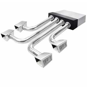 Kit Completo de Plenum Aislado de 4 Zonas para Sistemas HVAC con Ductos para Aire Acondicionado - Product Image 1