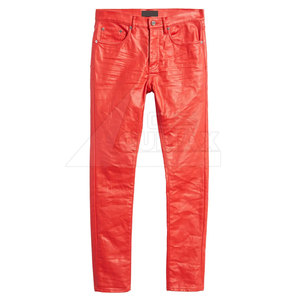 Custom Made Leather <b>Pants</b> For Men With Custom Logo Unique Design Leather <b>Pants</b> Premium Quality Men Leather <b>Pants</b> - Product Image 1