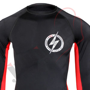 MMA ชุดป้องกันผื่นแดงสีดำมีซับในยางระบายอากาศได้ดีเยี่ยม - Product Image 5