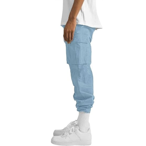 <b>Men</b> Multi Pocket Cargo Pants Spring and Autumn New <b>Men's</b> <b>Overalls</b> Cargo Pant European and American Style Made in Bangladesh - Product Image 2