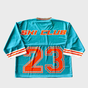 Camiseta de fútbol americano de Color personalizado de alta calidad para hombre, 100% de algodón, manga corta de secado rápido, números bordados cosidos - Product Image 4