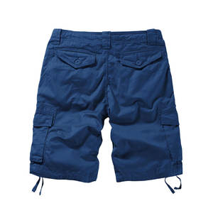 กางเกงขาสั้นคาร์โก้ผ้าแคนวาสเอวกลางสำหรับผู้ชาย ขายดี แห้งเร็ว ระบายอากาศดี เหมาะสำหรับฤดูร้อน สไตล์ลำลอง สีพื้น ผ้าฝ้าย 100% มีกระเป๋าหลายช่อง - Product Image 2