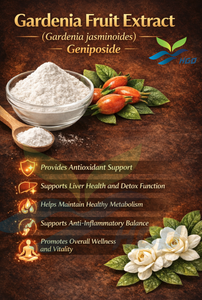 HGO Fournisseur direct d'usine d'extrait de fruit de gardénia (Gardenia jasminoides) de qualité alimentaire, géniposide 10% - 30% extrait standardisé - Product Image 5