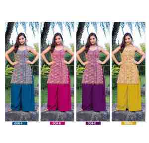 Costume Palazzo Moderne Elégant Brodé pour les Mariages d'Été Fêtes Festivals et Occasions Spéciales Vêtements Ethniques - Product Image 6