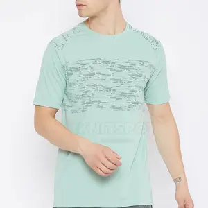 Baru pakaian pria Fashion T-Shirt Label pribadi Logo kustom kaus pria bersirkulasi penjualan pabrik kaus pria