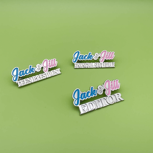 Aangepaste Emaille Revers Broche Metalen Knop Badge <span class=keywords><strong>Jack</strong></span> En Jill Van Amerika Gepersonaliseerde Logo Anime Schattige Bloem Tas Spelden - Product Image 3