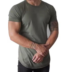 T-shirts de haute qualité pour hommes, chemise à épaules tombantes surdimensionnées et respirante avec logo et design personnalisés - Product Image 5
