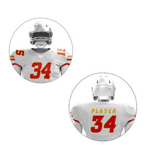 Uniforme de football américain Vente en gros Qualité unique Équipe personnalisée 100% Polyester Vêtements de sport Uniformes de football américain - Product Image 6
