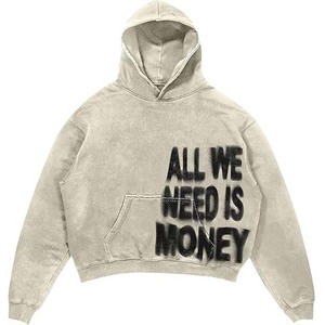 Nouveauté : sweat-shirt à capuche pour homme, saison hivernale, personnalisé, couleur unie, coupe ample, polyester 100% coton, prix de gros - Product Image 2