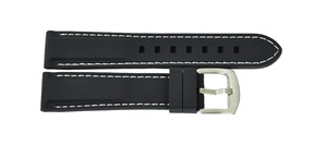 Bracelet de montre unisexe JD003 en silicone blanc de luxe, résistant à l'eau, avec boucle en acier inoxydable, ajustable pour montre connectée - Product Image 5