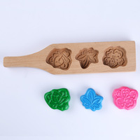 DT19 Moule en bois pour pain, gâteaux de lune, petits pains cuits à la vapeur, biscuits et desserts traditionnels