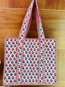 100% Mini bolsos de mano de algodón puro para mujer, bolso de hombro de verano con estampado Floral de bloque de mano, bolso de moda personalizable - Product Image 3