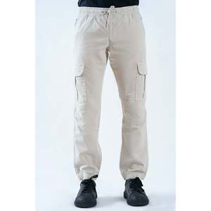 <b>Mens</b> JAXIN Cargo Cotton Trousers 100% Cotton Canvas Straight Pattern Tactical Pants Customized Logo Pleats Zipper Colored - Product Image 1
