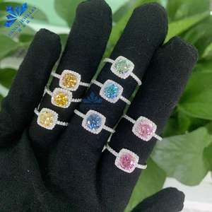 Anillo de Moissanita Casual de Plata de Ley 925 con Corte Brillante de 6.5mm y 1ct, VVS, para Mujer, Joyería de Moda de Fabricante - Product Image 5