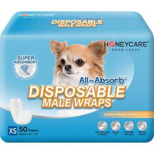 Enveloppe super absorbante imprimée personnalisée pour chien mâle Couches imperméables pour animaux de compagnie - Product Image 2