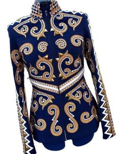 Veste équestre à fermeture à glissière élégante et élégante de qualité supérieure pour l'équitation occidentale - Product Image 4