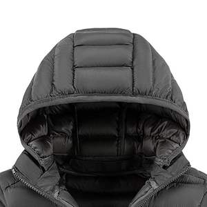 Veste d'hiver épaisse en duvet pour homme, chaude, coupe-vent, à capuche, veste d'extérieur - Product Image 2