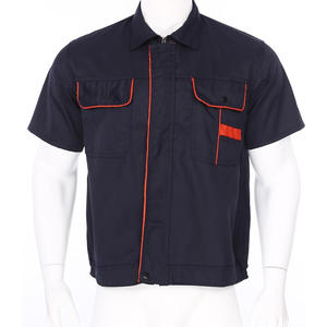 Camisa de trabajo cómoda para hombre con logotipo personalizado Bordado Impresión de manga corta Uniforme de oficina duradero Proveedor de fábrica OEM - Product Image 3