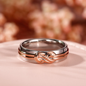 แหวนแฟชั่นผู้หญิงเงินสเตอร์ลิงดีไซน์ปมเชื่อมต่อตลอดกาล Jeulia - Product Image 4