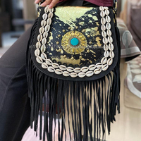 Sacs à main en cuir véritable de style occidental, de haute qualité, avec franges, sacs à bandoulière élégants, sacs bohèmes, sacs vintage élégants