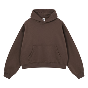 Sweat-shirts en molleton de coton uni ultra-épais 400 GSM de qualité supérieure, coupe ample, conçus pour les marques haut de gamme européennes et américaines. - Product Image 3