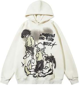 Sweat à capuche pour femme, imprimé graphique, style streetwear, décontracté, ample, surdimensionné - Product Image 5