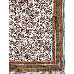 Hand Block Printed King Size 100% Cotton Double Bedsheet Pillow Cover Eco-Friendly Floral <b>Comforter</b> <b>Set</b> for Home 3 Pcs <b>Set</b> - Product Image 2