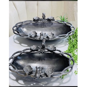 Bol décoratif de fruits de qualité supérieure avec finition dorée et feuille conçu pour les plats et le plateau de décoration de la maison - Product Image 4