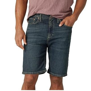 Shorts en jean bleu pour homme, taille mi-haute, en coton épais, fabrication export de qualité supérieure, shorts en jean doux pour homme, bio-délavés - Product Image 6