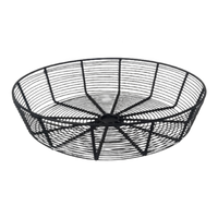 Panier à fruits en fil métallique noir, panier de rangement décoratif pour table, porte-fruits pour comptoir de cuisine, vaisselle moderne pour la maison et l'hôtel