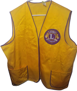 Chaleco Acolchado Original Vintage del Club de Leones con León Cubo, Chalecos Internacionales del Club de Leones - Product Image 6