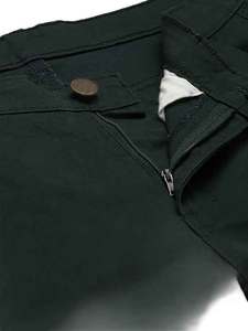 Pantalones cargo de hombre al por mayor, pantalones cargo de color verde bosque OEM con diseño de logotipo personalizado para hombre - Product Image 2