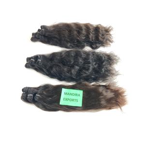 Cabello Natural sin procesar de Color negro rizado negro mujeres encaje genio trama paquetes ondulado sin derramamiento indio templo cabello humano - Product Image 6