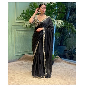 ส่าหรีผ้าไหมลาย rangoli สำหรับผู้หญิงเสื้อเบลาส์ปักลายสุดพิเศษงานพื้นเมืองพื้นเมืองสำหรับฤดูร้อนและฤดูหนาว - Product Image 1