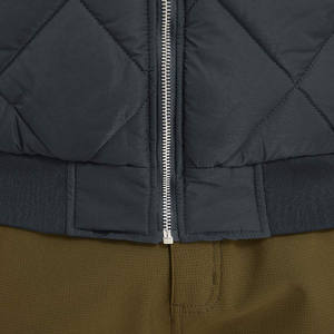 Haute qualité OEM Premium personnalisé hommes collège Baseball université Bomber veste lâche décontracté tendance broderie Patch toile tissu - Product Image 3