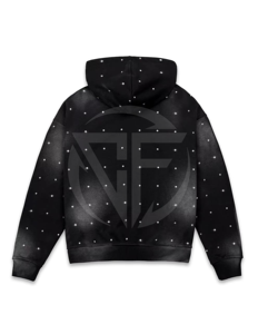 Sudadera con capucha de moda para hombre con cremallera de alta calidad 100% algodón ropa de calle invierno diamantes de imitación pantalones vaqueros personalizados bolsillo ODM - Product Image 2