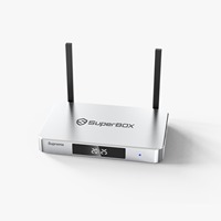 Kotak TV Media Player Supre Me S4 Pro Asli Sistem Operasi Android 12 6K Biru Ruang Penyimpanan Besar Banyak Program Tanpa Biaya Bulanan Pengiriman 2 Hari
