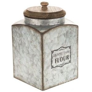 Moderno antiguo Vintage granja cocina uso Metal decorativo con pintado a mano diseñador Storager cajas de estaño - Product Image 5