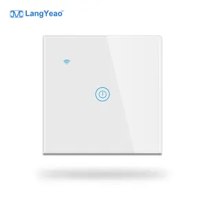 LangYeao Homekit Tuya Neutral Needed WiFi EU/UK Smart Switch 1 2 3 4 Gang Touch Siri Voice Remote Control